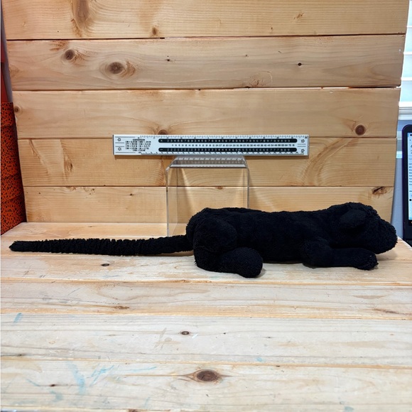 Jellycat Little Paris Black Panther Plush Stuffed Animal Toy Soft 12" Green Eyes - Picture 9 of 13